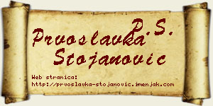 Prvoslavka Stojanović vizit kartica